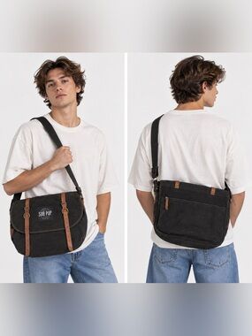 SUB POP RECORDS Vintage Messenger Bag Rothco Seattle Wash.